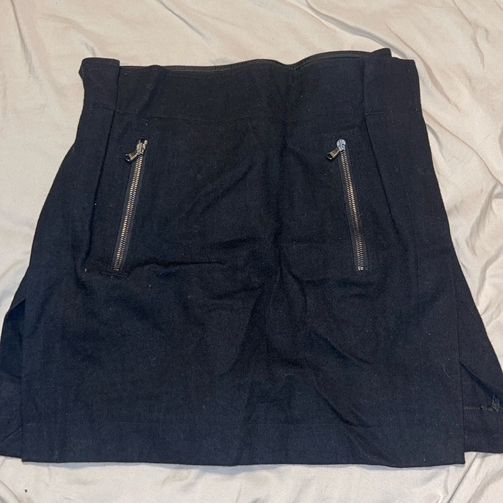 Black Max Mara Rayon Skirt